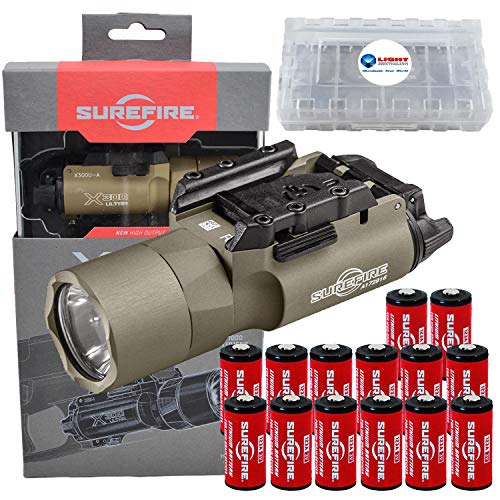 Product Cover SureFire X300U-A Ultra High Output 1000 Lumens LED Weapon Light with 12 Extra CR123A and 3 Lightjunction Battery Cases