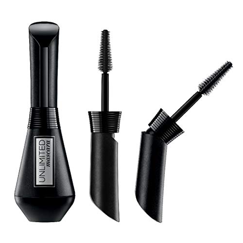 Product Cover L'Oréal Paris Makeup Unlimited Lash Lifting and Lengthening Washable Mascara, Instant Lash Lift Effect, Two-Position Wand, Straight or Bent, Customize your Lash Look, Black Brown, 0.24 fl. oz.