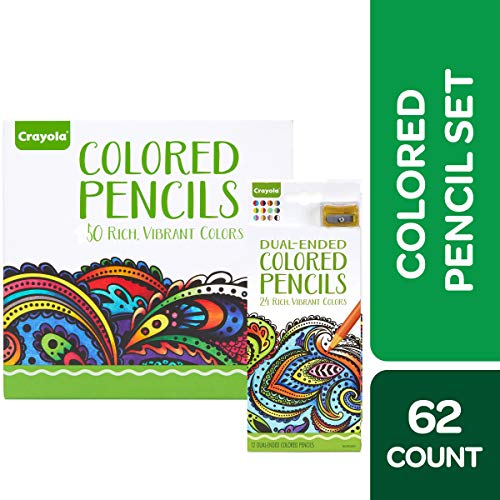 Product Cover Crayola Colored Pencils & Dual Ended Colored Pencils Bundle, Amazon Exclusive Gift