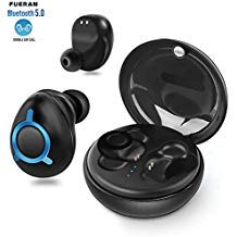 Product Cover Wireless Headphones, Bluetooth Earbuds Stereo Earpieces with 2 Built-in Mic Earphone for iPhone X 8 8plus 7 7plus 6S Samsung Galaxy S7 S8 iOS and Android Smart Phones