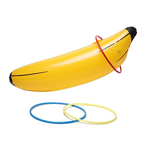 Product Cover xixiparty Bachelorette Party Games, Bridal Decorations Shower Inflatable Banana Ring Toss Game,
