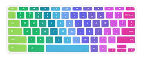 Product Cover Keyboard Cover for 2017/2018 Acer Chromebook R11 CB3-131 CB3-132 CB5-132T, Acer Chromebook R 13 CB5-312T, Acer Chromebook 15 CB3-531 CB3-532 CB5-571 C910, Acer Chromebook 14 CB3-431 CP5-471 (Rainbow)
