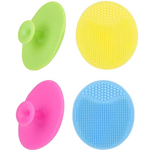 Product Cover Face Scrubber,Soft Silicone Facial Cleansing Brush Pad Exfoliator Scrub Scrubby for Massage Pore Blackhead Removing Exfoliating-Unique Cool Fun Christmas Gift Present for Girl Sister Best Friend Women