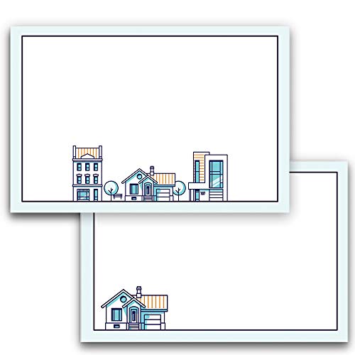 Product Cover Note Cards for Real Estate and Realtors, A6, 4 x 6 inches, The Gift Collection, Double-Sided, Set of 48