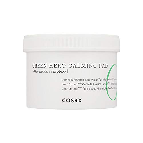 Product Cover COSRX One Step Green Hero Calming Pad, 70 Pads, Toner-Soaked Pad, for Sensitive skin
