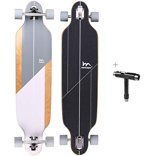 Product Cover M Merkapa 41 Inch Drop-Through Longboard Skateboard Cruiser (Acanthurus MATA)