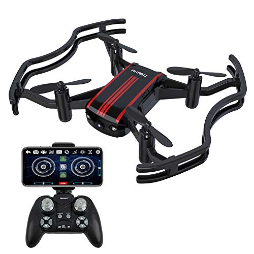 Product Cover Drones with Camera - AKASO A21 Mini Quadcopter Drone Camera Live Video with 720P HD FPV WiFi RC Drone for Kids Beginners Adults - with One Key Take-Off/Landing, Optical Altitude Hold