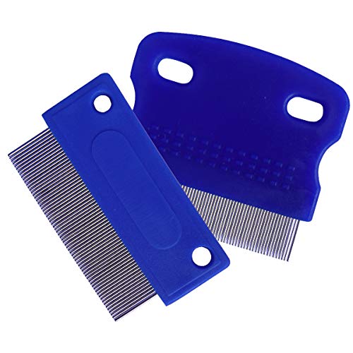 Product Cover zYoung 2 Pcs Dog Comb, Tear Stain Remover, Dog Eye Stain Remover, Dog Grooming Comb, Comb for Dogs, Gently Removes Mucus and Crust, Tear Stain Remover for Dogs, Pet Tear Stain Remover