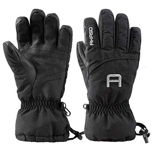 Product Cover AKASO Waterproof Ski Gloves Winter Warm 3M Thinsulate Snow Gloves,High Breathable TPU Snowboard Gloves for Skiing, Snowboarding,Outdoor Sports, Gifts for Men and Women