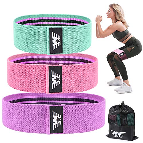 Product Cover Walito Resistance Bands for Legs and Butt,Exercise Bands Set Booty Bands Hip Bands Wide Workout Bands Sports Fitness Bands Resistance Loops Band Anti Slip Elastic (Set 3)