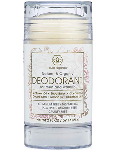 Product Cover Aluminum Free Deodorant for Men & Women - Non-Toxic Natural & Organic Formula With Coconut Oil, Shea Butter, Rosemary, Ginger Root & More for Healthier, Softer Skin 2oz Era-Organics