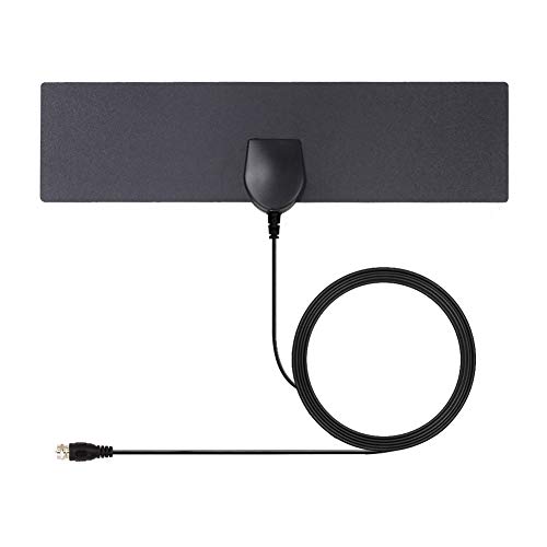 Product Cover Yeshineah HD Digital TV Antenna Long 35 Miles Range - Support 4K 1080p & All Older TV's Indoor Powerful HDTV - 9.8ft Coax Cable (Black)