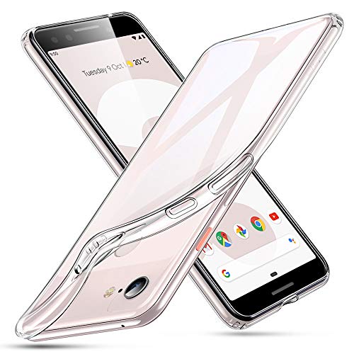 Product Cover ESR Essential Zero Compatible for The Pixel 3 Case, Slim Clear Soft TPU Cover with Cushioned Corners for The Google Pixel 3 (2018 Release), Clear