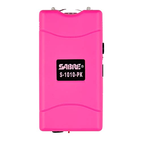 Product Cover SABRE Stun Gun & LED Flashlight - Delivers 1.16 µC Powerful Pain-Inducing microCoulombs & 120 Lumens - Rechargeable - Holster & Training Video, Pink
