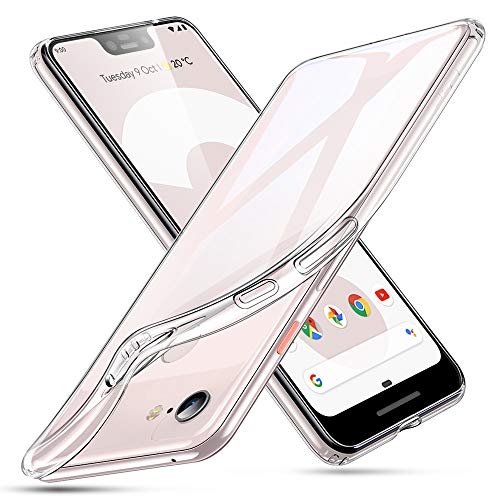 Product Cover ESR Essential Zero Compatible for The Pixel 3 XL Case, Slim Clear Soft TPU Cover with Cushioned Corners for The Google Pixel 3 XL(2018 Release), Clear