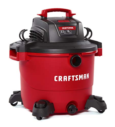 Product Cover CRAFTSMAN CMXEVBE17595 16 Gallon 6.5 Peak HP Wet/Dry Vac, Heavy-Duty Shop Vacuum with Attachments