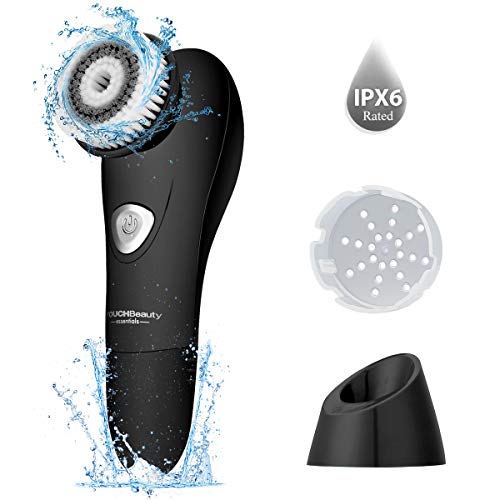 Product Cover Electric Vibrating Sonic Facial Brush Cleansing Waterproof for Skin Face Exfoliating Removing Blackhead Deep Cleaning with 2 Working Speed Of Men and Women
