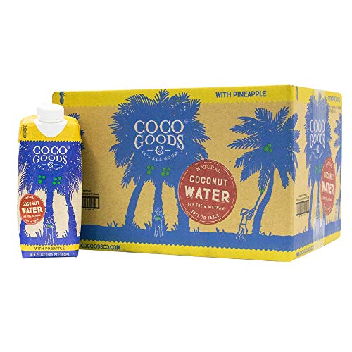 Product Cover CocoGoodsCo Single-Origin Natural Coconut Water with Fresh Pineapple Juice 16.9 fl. oz (Pack of 12)