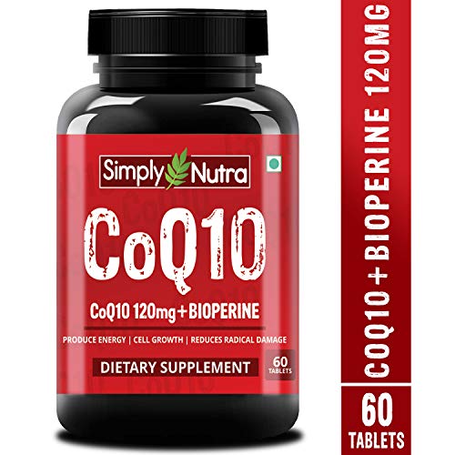 Product Cover Simply Nutra Coenzyme Q10 (CoQ10) 120mg with Bioperine - 60 Tablets