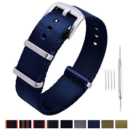 Product Cover Ritche NATO Watch Strap with Heavy Buckle 18mm 20mm 22mm Premium Seat Belt Nylon Watch Bands for Men Women