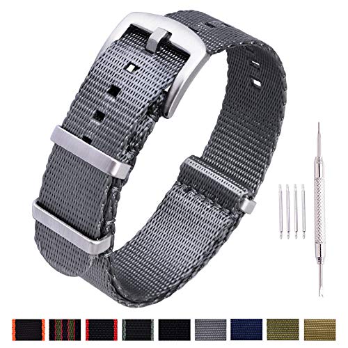 Product Cover Ritche NATO Watch Strap with Heavy Buckle 18mm 20mm 22mm Premium Seat Belt Nylon Watch Bands for Men Women