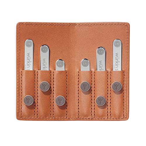 Product Cover Wurkin Stiffs Power Stays Travel Set - Brown Leather Wallet - TSA Friendly