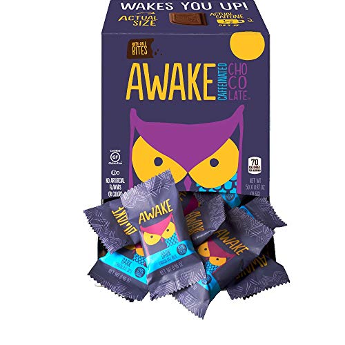 Product Cover Awake Caffeinated Chocolate Energy Bites, Dark Chocolate, 50 Count