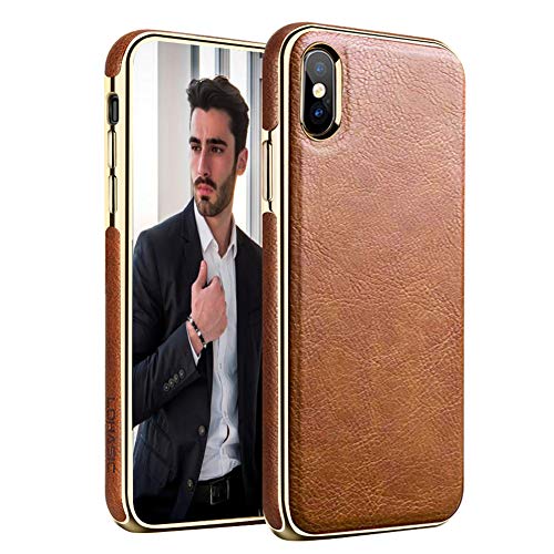 Product Cover LOHASIC iPhone Xs Max Case, Premium Leather Luxury Thin&Slim Fit Soft Flexible TPU Hybird Rugged Bumper Anti-Slip Grip Shockproof Full Body Protective Cover Cases for Apple iPhone Xs Max 6.5