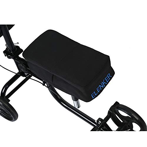 Product Cover ELENKER Knee Walker Pad Cover with Detachable 1inch Memory Foam for Cover Knee Scooter Cushion Improves Comfort