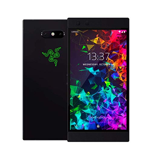 Product Cover Razer Phone 2 (New): Unlocked Gaming Smartphone - 120Hz QHD Display - Snapdragon 845 - Wireless Charging - Chroma - 8GB RAM - 64GB - Satin Black
