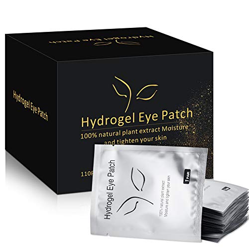 Product Cover 100 Pairs Under Eye Pads, Eyelash Extension Eye Pads, 100% Natural Hydrogel Eye Patch Lash Gel Pad for Eyelash Extensions supplies, Beauty Makeup Eye Mask Kit