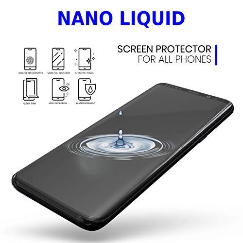 Product Cover 2019 Upgraded Nano Liquid Screen Protector for All Smartphones- Anti Scratch Nano Liquid Glass Screen Protector Tempered Oleophobic with 9H Hardness - for Apple iPhone 6 6s 7 7 Plus 8 X Xs Xr by 7TECH