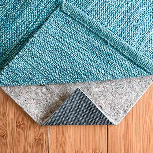 Product Cover RUGPADUSA, 2' x 6', 1/4'' Thick, Basics Felt + Rubber Non Slip Rug Pad, Softens Rugs and Prevents Slipping, Won't Mark or Stain Floor Finishes