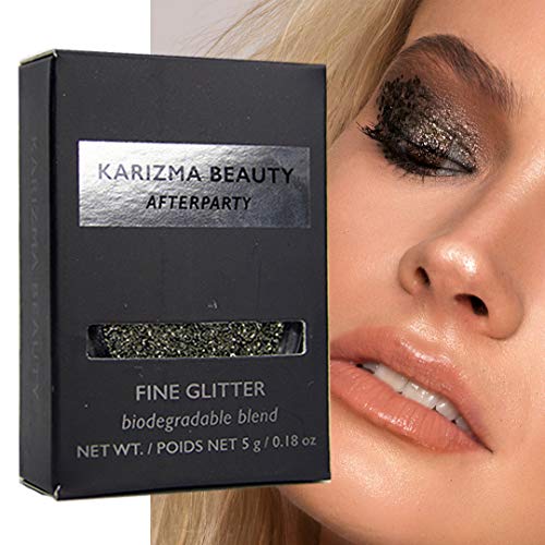 Product Cover Afterparty Gunmetal Biodegradable Fine Glitter // Karizma Beauty Face Glitter Loose Eyeshadow