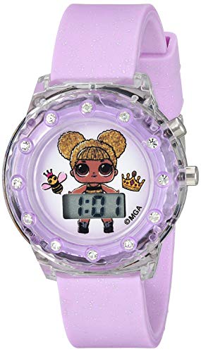 Product Cover L.O.L. Surprise! Girls' Quartz Watch with Plastic Strap, Purple, 16 (Model: LOL4044)