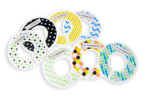 Product Cover STS 525601 Unisex Baby Closet Dividers for Clothes - Assorted, 7 Pack