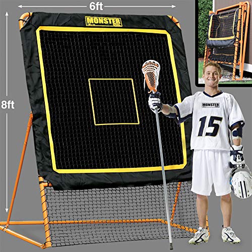 Product Cover EZGoal 8'X6' Professional Folding Lacrosse Rebounder | LAX Throwback to Practice Your Passes and Catches