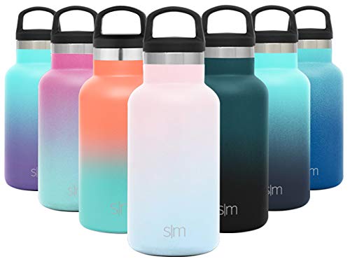Product Cover Simple Modern 12oz Ascent Water Bottle - Stainless Steel Hydro w/Handle Lid - Double Wall Tumbler Flask Vacuum Insulated Small Reusable Metal Leakproof Kids Ombre: Sweet Taffy