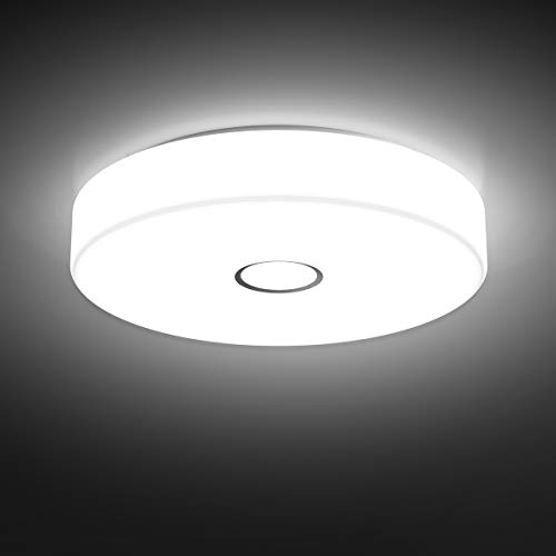 Product Cover Onforu 18W LED Bathroom Ceiling Lights, 1600lm Modern Bright Flush Mount Bedroom Ceiling Light, IP65 Waterproof Round Surface Ceiling Light for Hallway, Kitchen, 150W Equivalent, 5000K Daylight White