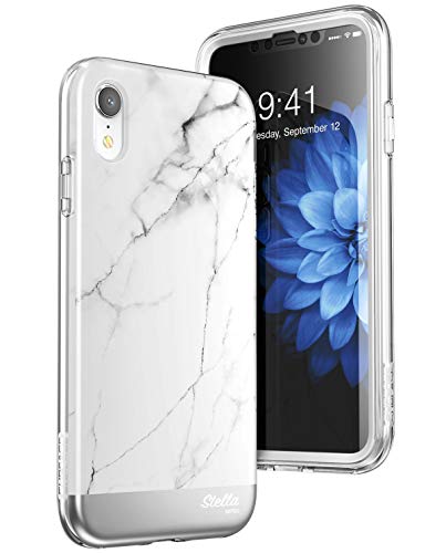 Product Cover SUPCASE Unicorn Beetle Stella Series Case Designed for iPhone XR with Built-in Screen Protect Premium Hybrid Shinning Glitter Bling Protective(Marble)