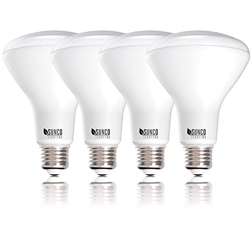 Product Cover Sunco Lighting 4 Pack BR30 LED Bulb 11W=65W, 3000K Warm White, 850 LM, E26 Base, Dimmable, Indoor Flood Light for Cans - UL & Energy Star