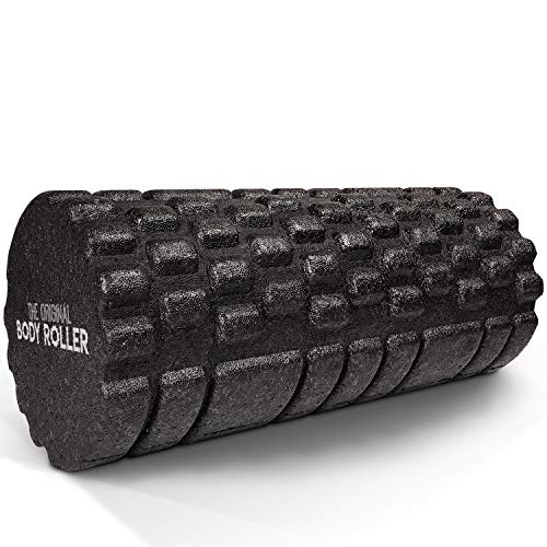 Product Cover The Original Body Roller - High Density Foam Roller Massager for Deep Tissue Massage of The Back and Leg Muscles - Self Myofascial Release of Painful Trigger Point Muscle Adhesions - 13