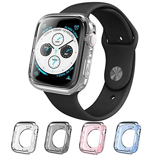 Product Cover i-Blason Case Compatible with Apple Watch 40mm Series 5 2019 / Series 4 2018, [Halo] TPU Cases [4 Color Combination Pack] [Compatible with Apple Watch Series 4 / Series 5] (40 mm)