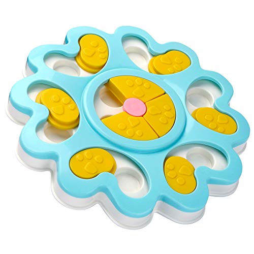 Product Cover LC-dolida Puppy Treat Dispenser Dog Toys-Plastic Dog Food Puzzle Toys Bowl With Non-Slip/Increase Iq/Interactive Slow Dispensing Feeding Pet Dog Training Games Feeder For Mini Dog Puppies