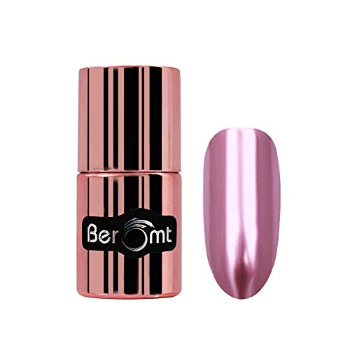 Product Cover Beromt Mirror Chrome Nail Lacquer, Nude Nail Enamel, Mettalic Gel Nail Polish, 307, 11 ml