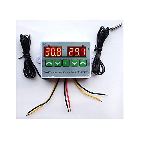 Product Cover amiciSmart AC 220V Digital LED Microcomputer Dual Probe Thermometer Temperature Controller Thermostat Incubator Control