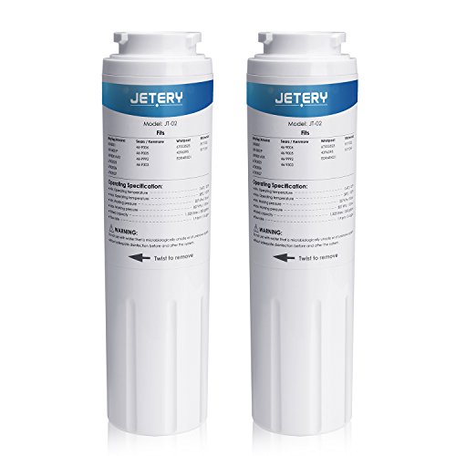 Product Cover JETERY UKF8001 Replacement Refrigerator Water Filter, Compatible with Maytag UKF8001AXX UKF-8001P, 4396395 469006, EDR4RXD1, Kenmore 469006, 2 Pack