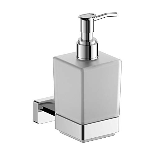 Product Cover SL Elegant Brass Liquid Soap Dispenser Holder with Chrome Finish and Wall Mounted for Bathroom and Washbasin