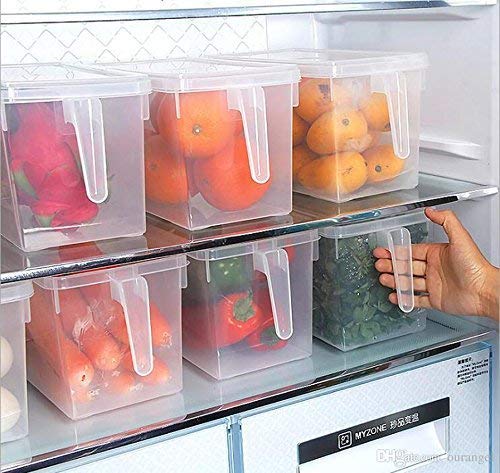 Product Cover FastUnbox Airtight and Reusable Refrigerator Food Storage Containers with Handles to Cover Fruits and Vegetable(Size:-28 X 13 X 15 cm) (4)