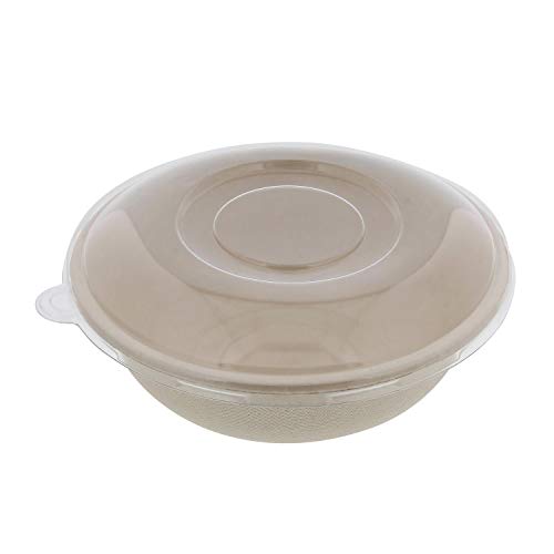 Product Cover SpecialT Sugarcane Bowls & Lids - Disposable Bowls Microwave Safe Small Disposable Bowls Biodegradable Bowls 28oz 50pk